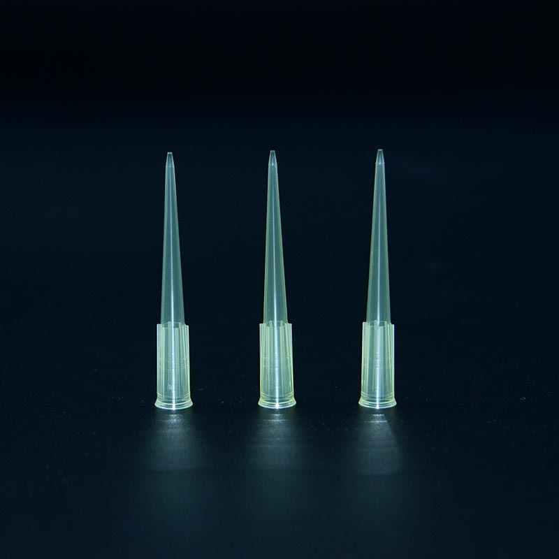 Yellow Sterile Universal Pipette Tips 200ul Bag Packing